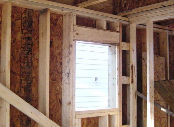 ceiling Wall Insulation: R-21 open cell spray foam cavity insulation with 1 / 2 XPS foam sheathing Drainage Plane: Butyl flashing membranes integrated with the house wrap drainage layer for all