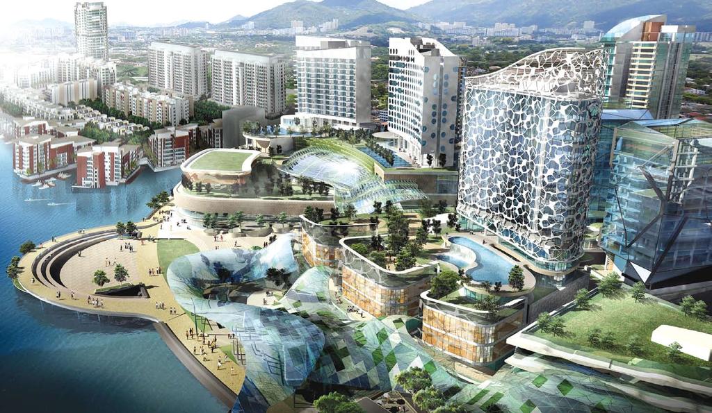 Designed as Penang s first integrated leisure/ retail/entertainment and cultural destination with an upmarket and luxurious waterfront living