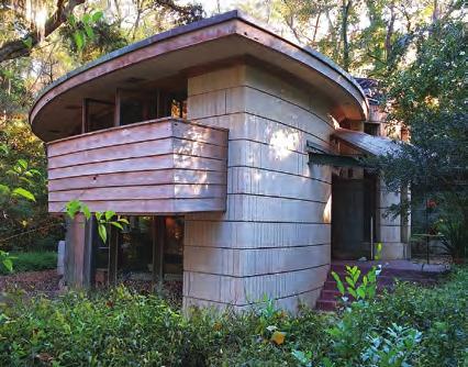 Frank Lloyd Wright brings together the architectural styling, and the structural integrity of the Spring House blending it with the surrounding forest, into a masterpiece that is on National Register