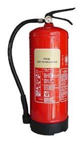 Foam Extinguisher Colour red with cream instructions Class B - Used on flammable liquid or