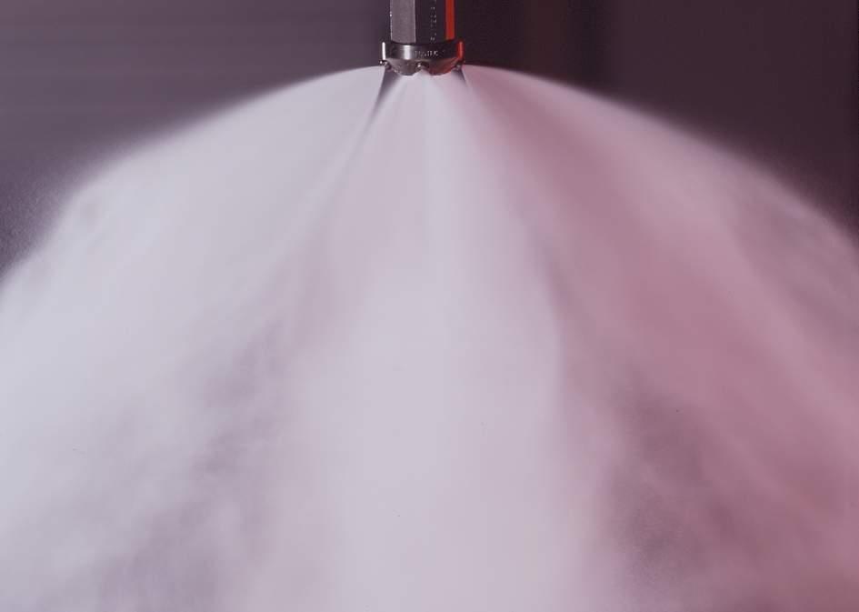 How does high pressure water mist work?