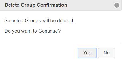 INSTALLING VIEW Grouping Tab Delete a Group Select a group and tap the Delete button. The group will be deleted along with the devices under the group. Figure 50: Delete Group.