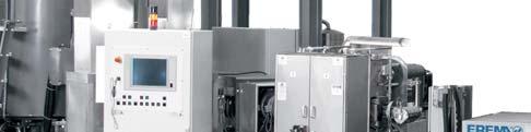continuously operating upstream vacuum crystallisation dryer.