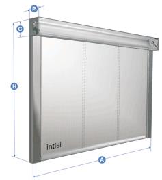 10 INTISI intisi 7 VERTICAL FIRE CURTAIN SERIES intisi 7 LIGHT The Intisi 7 light vertical fire curtain, developed for fire protection closures of small areas with fire curtains.