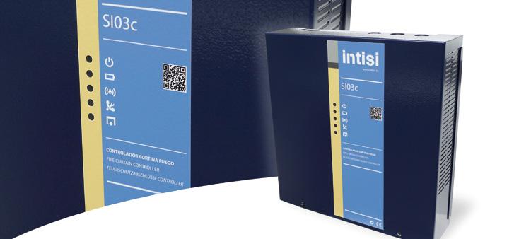 12 INTISI SMART CONTROL CORE SI03c CONTROLLED SAFETY FEATURES Operability. Makes the closure function of Intisi 7 fire curtains effective, in a controlled manner. Personalised programming.