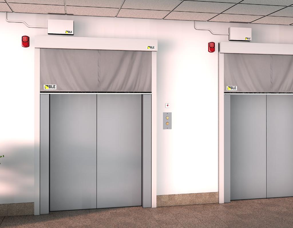 While most elevator doors provide a fire integrity rating they do not prevent smoke leakage.