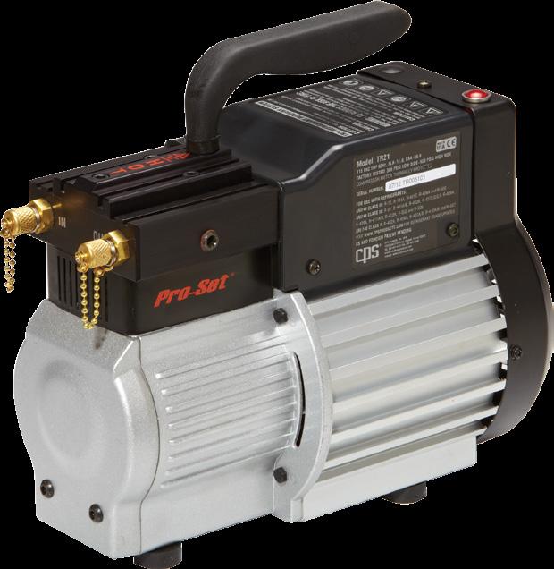 RO-SET TR21 SERIES REFRIGERANT RECOVERY MACHINES Weighs only 25 pounds! Fastest ARI recovery rates in its class, best speed-to-weight ratio in the industry!