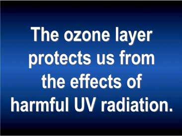The ozone layer acts as a shield against harmful solar Ultraviolet Beta (UVB) radiation. Ozone normally absorbs UVB.