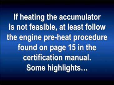 An engine pre-heat procedure can be found on page 15 of