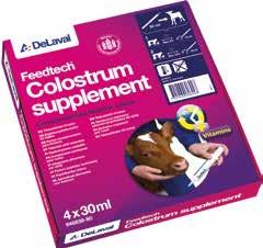Feedtech Colostrum supplement Pirmąsias 24 veršelių gyvenimo valandas aprūpina juos trūkstamomis maistinėmis medžiagomis.