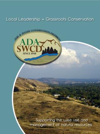 Locally Led in Developing Areas: Ada SWCD (Boise, Idaho) Partnership Outreach