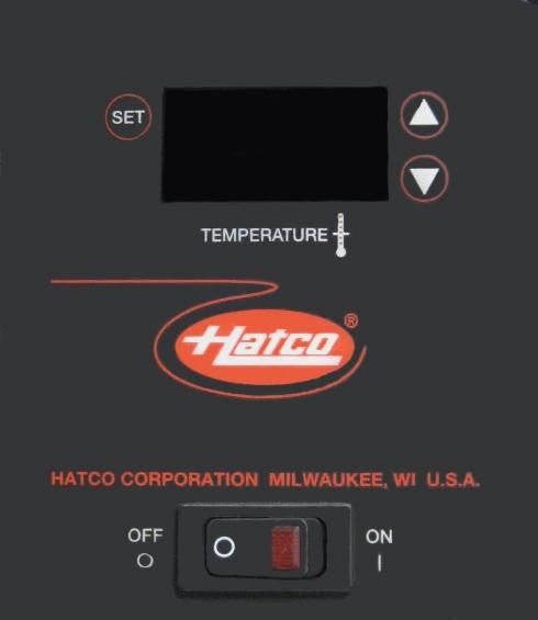 General Operating Instructions Hotplate Warming Surfaces 1) Temperature Controls: Used to adjust warming temperature settings. 2) Display: Indicates temperature setting.