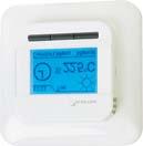Programmable temperature controllers Equipped with air- and floor temperature sensors.