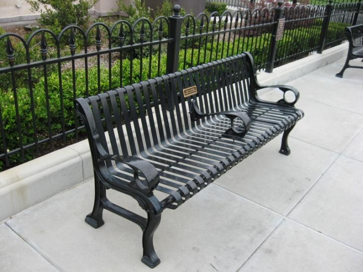 for public amenities manufactured from wood (such as benches, trash containers, and planters).