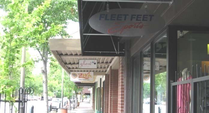 53 - Prioritize awning signs, and under awning, pedestrian-oriented signs. 1.3.5 SIGNAGE AND LIGHTING 54 - Prioritize individually mounted