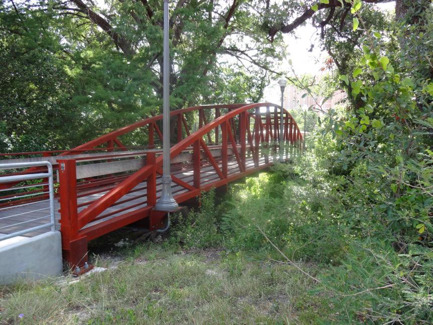 UT community, and what specific landscape or physical elements are identified as important for cultural uses of the creek?