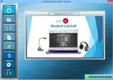 Optional Student Software -ESL-SOF. EDIBON Student Labsoft (Student Software).