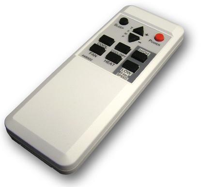 Wireless Remote Control (Optional) The remote consists of 10 push-buttons Power: Functions the same as the ON/OFF button on the touchpad. Sleep: Functions the same as the SLEEP button on the touchpad.