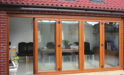 Bi-folding doors are the ideal way to provide extra space and connect