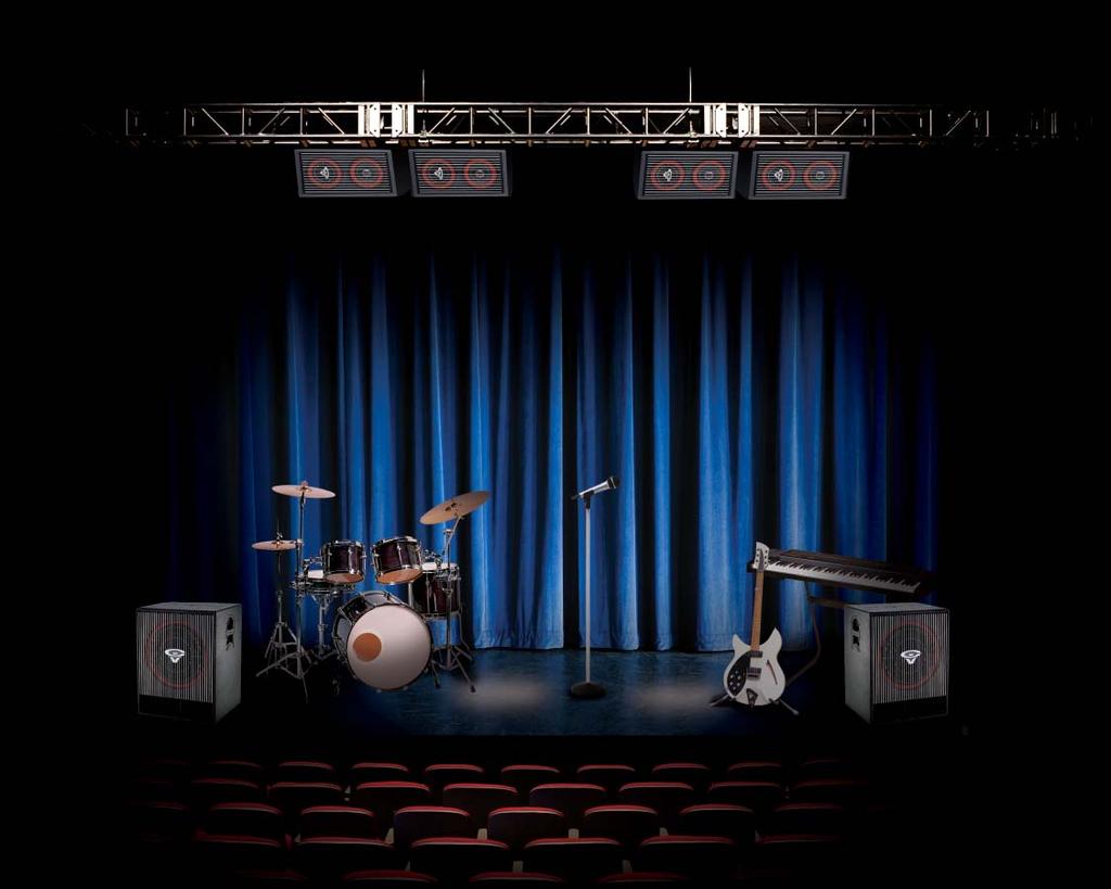 You got gigs, we got your gear Whether it s hip hop, jazz, bluegrass or rock and roll, the Cerwin-Vega Active Series offers performance, power and fl exibility
