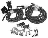 hose installation kits for all units w/radiator or remote mounted condenser Hose Length & Size Includes 9850 18 ft., #6 & #10, 6 ft.