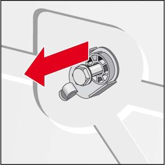 Before using the appliance for the first time, you must make sure that all 4 transport safety bolts have been removed and kept safe for