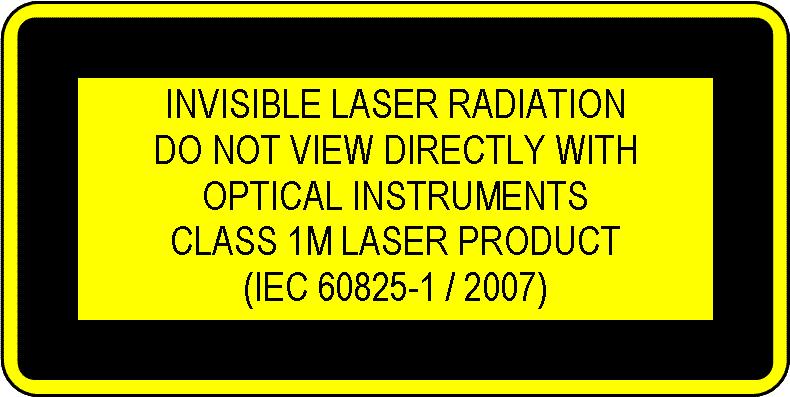 1 Initial Safety Information for the DFB Laser Source Module The laser sources specified by this user guide are classified according to IEC 60825-1 (2007) The laser sources comply with 21 CFR 1040.