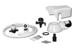 Model 37055-Series QUIET - FLUSH ELECTRIC TOILET CONVERSION FEATURES Very quiet flush cycle - like a household toilet Converts all Jabsco, Par manual toilets and early electric toilets to the new