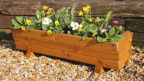 Code: WP003 Qty: 2 handcrafted planters Code: WP010 Qty: 2 Eden Window Box (small) 600mm l