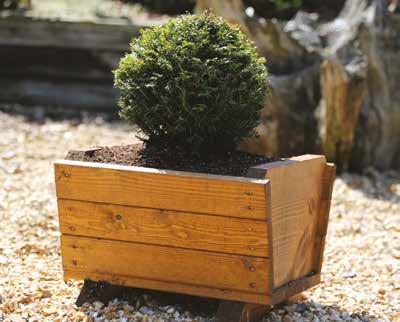 coated with preservative Code: WP001 Qty: 2 Wisley Trough Planter 375mm l x 280mm w x 250mm