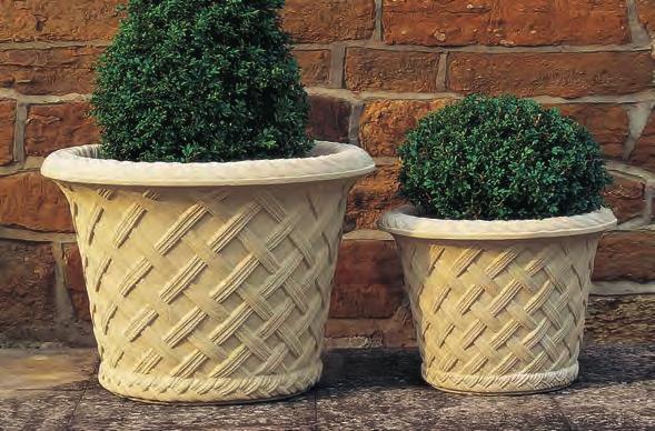 Width at top: 535mm (21 ) Width at base: 360mm (14 1 4 ) Height: 380mm (15 ) Weight: 38kg (84 lb) In response to requests from our clients for a smaller jardiniere we introduced this piece to the