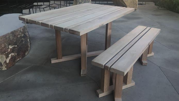 THE OP COUNTRY GARDEN TABLE SET The Oxford Woodworks tables and benches are based on traditional designs and have been among our best-selling products over recent years.