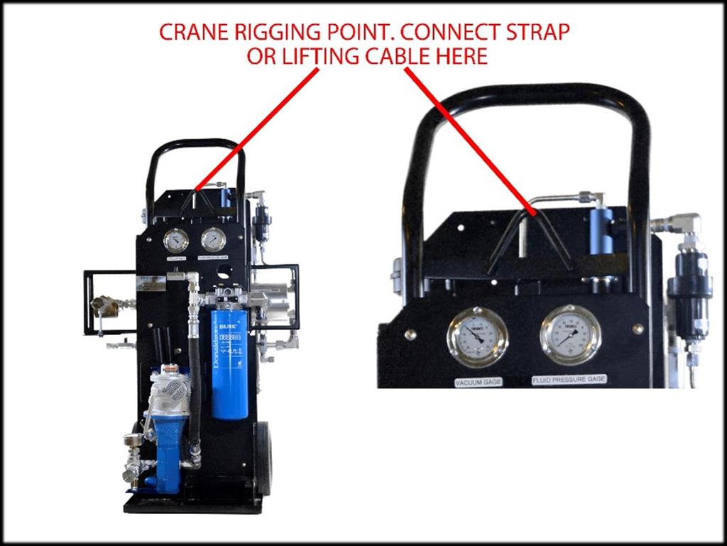 Section 4: Crane Rigging PAGE 8 OF 20 To lift unit with a