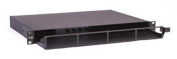 Flush; includes grounding bolt 1-1671594-1 UCP Drawer Style Enclosure 19" 1RU enclosure with 4