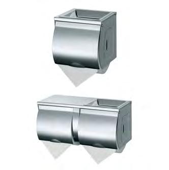 WR-CD-8037C Chrome Toilet Roll Holder Single: W 127 x H