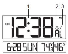 (Central), EST (Eastern), AST (Alaska), NST (Newfoundland) 2.3 Parts List QTY Item 1 Clock Frame Dimensions (LxWxH): 16.9" x 11.3" x 1.3" (430 x 288 x 33mm) 1 User Manual 2.4 Powering Up 1.
