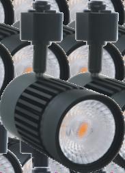 Track Systems Halo, Juno, Lightolier and GLOBAL Anti-glare, over 90 LPW CREE COB LED, no shadow, strong penetrability 95, dim-to-warm available Smooth dimming range from 100% to 10%, and