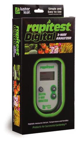 Electronic Soil Tester 1860-6 Per Case Determines soil ph and total combined N-P-K