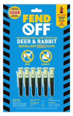 ORGANIC DEER & RABBIT REPELLENTS Deer and Rabbit Repellent, 25 pack DR-25-6 Per Case Proven concentrated