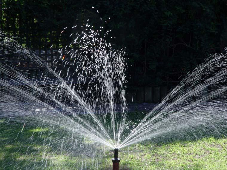 Keep an eye on how much water is being applied. 14 IRRIGATION SYSTEMS The majority of landscape irrigation systems use automatically controlled pop up sprinklers.