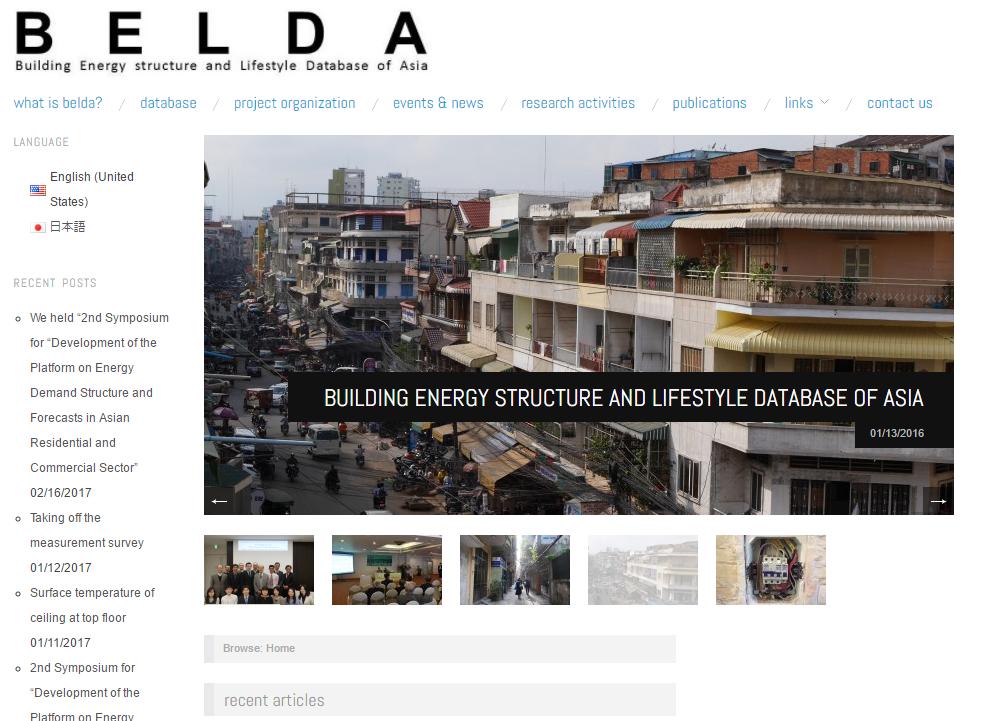 BELDA Home Page (Building Energy structure and