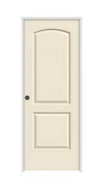 PREHUNG DOORS (IN-STOCK) JELD-WEN 2 Panel Arch Top Primed Molded Prehung Interior Door. Primed. Has hinges. Needs Trim. Price $55.00- $75.