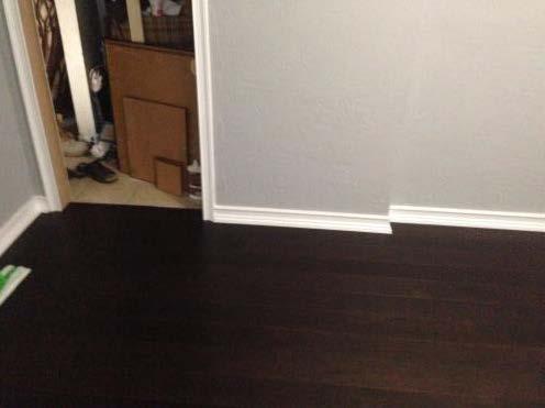 (This looks like real hardwood floors) Easy installation with lock and click. $1.