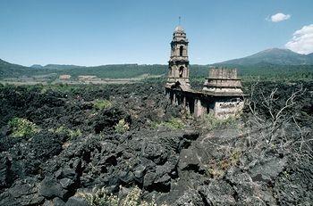 Heritage Losses During Disasters Church Buried by Paricutin Eruption