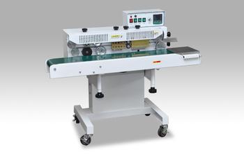 SLE-200 Continuous Band Sealing Machine have a standard control panel consisting of a variable speed controller, digital temperature controllers, and an