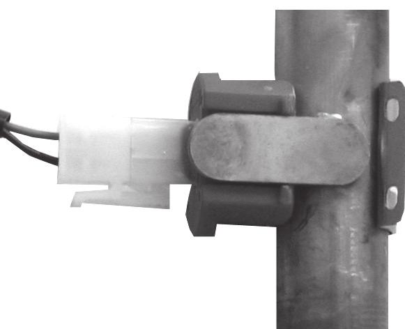 Reconnect the electrical lead to the new thermistor and reassemble in reverse order, ensuring that the thermistor is securely fitted to the pipe on the thermistor locator tab as