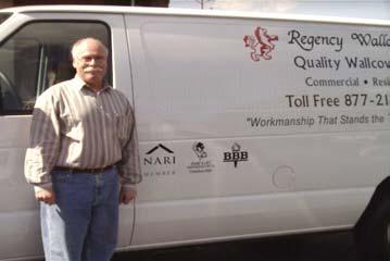 Page 6 NARI LOGO s SEEN AROUND TOWN President Jim Turner of Regency Wallcraft poses with his new vehicle and shiny new NARI logo sported on both sides.