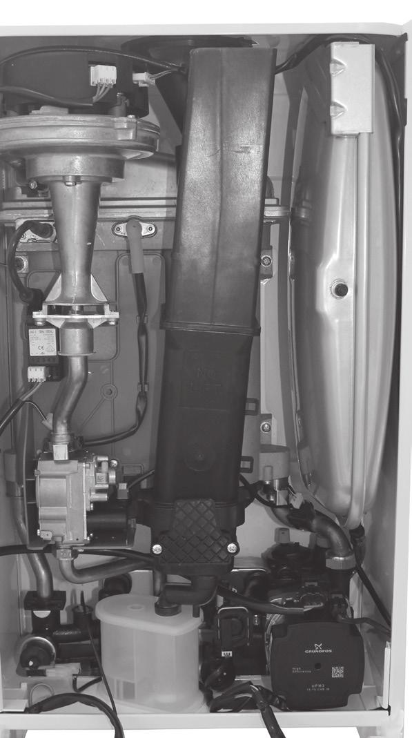 SECTION 3 - SERVICING 3.32 EXPANSION VESSEL RECHARGING & REPLACEMENT SERVICING RECHARGING 1. Refer to Section 3.8. 2. Remove the charge point cover. 3. Recharge the tank pressure to 0.