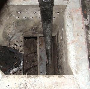 inspection of the firebrick for damage Check the combustion grate for cracks and deformation Small cracks and