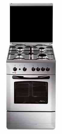 the oven: 55 litres Oven thermostat (50-250 ºC) Chrome-plated rack Usable volume of the oven: 55